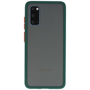 Samsung Galaxy S20 Hoesje Hard Case Backcover Telefoonhoesje Donker Groen