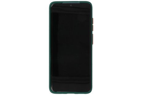 Samsung Galaxy S20 Hoesje Hard Case Backcover Telefoonhoesje Donker Groen