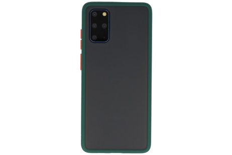 BAOHU Hoesje Geschikt voor de Samsung Galaxy S20 Plus - Hard Case Backcover Telefoonhoesje - Donker Groen