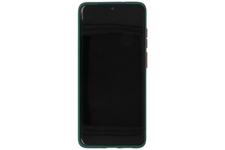 BAOHU Hoesje Geschikt voor de Samsung Galaxy S20 Plus - Hard Case Backcover Telefoonhoesje - Donker Groen