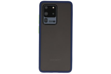 BAOHU Hoesje Geschikt voor de Samsung Galaxy S20 Ultra - Hard Case Backcover Telefoonhoesje - Blauw