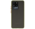 BAOHU Hoesje Geschikt voor de Samsung Galaxy S20 Ultra - Hard Case Backcover Telefoonhoesje - Groen