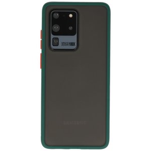 Samsung Galaxy S20 Ultra Hoesje Hard Case Backcover Telefoonhoesje Donker Groen