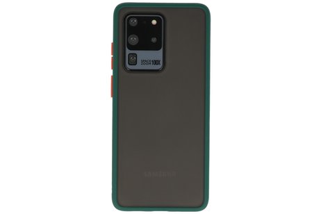 Samsung Galaxy S20 Ultra Hoesje Hard Case Backcover Telefoonhoesje Donker Groen