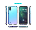 Schokbestendig Back Cover Hoesje - Shockproof Telefoonhoesje -  Geschikt voor Samsung Galaxy A01 - Transparant