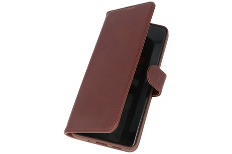 Rico Vitello Echt Lederen Booktype Hoesje voor Samsung Galaxy S20 - Mocca