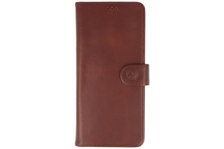 Rico Vitello Echt Lederen Booktype Hoesje voor Samsung Galaxy S20 Plus - Mocca