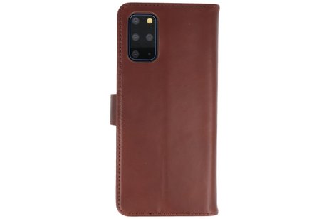 Rico Vitello Echt Lederen Booktype Hoesje voor Samsung Galaxy S20 Plus - Mocca