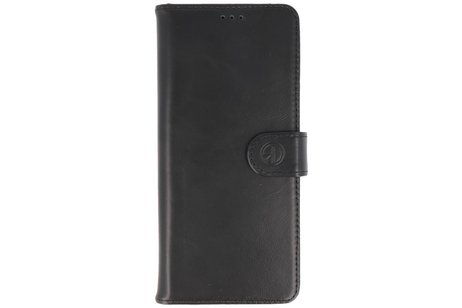 BAOHU Rico Vitello Echt Lederen Booktype Hoesje - Hoesje Geschikt voor Samsung Galaxy S20 Ultra - Zwart