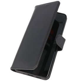 BAOHU Rico Vitello Echt Lederen Booktype Hoesje Samsung Galaxy S20 Ultra - Zwart
