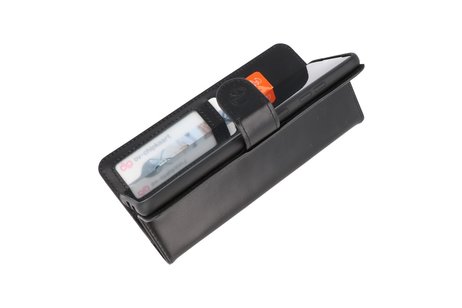 BAOHU Rico Vitello Echt Lederen Booktype Hoesje - Hoesje Geschikt voor Samsung Galaxy S20 Ultra - Zwart