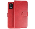 BAOHU Rico Vitello 2 in 1 Book Case - Hoesje Geschikt voor Samsung Galaxy A71 Rood