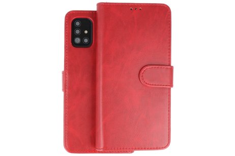 BAOHU Rico Vitello 2 in 1 Book Case - Hoesje Geschikt voor Samsung Galaxy A71 Rood