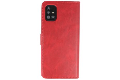 BAOHU Rico Vitello 2 in 1 Book Case - Hoesje Geschikt voor Samsung Galaxy A71 Rood