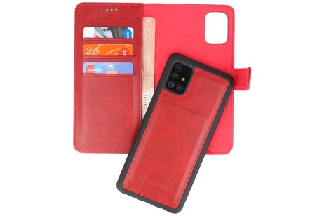 BAOHU Rico Vitello 2 in 1 Book Case - Hoesje Geschikt voor Samsung Galaxy A71 Rood