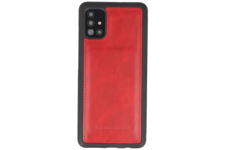 BAOHU Rico Vitello 2 in 1 Book Case - Hoesje Geschikt voor Samsung Galaxy A71 Rood