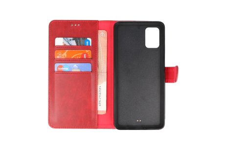 BAOHU Rico Vitello 2 in 1 Book Case - Hoesje Geschikt voor Samsung Galaxy A71 Rood