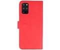 BAOHU Hoesje Geschikt voor de Samsung Galaxy S20 Plus - Kaarthouder Book Case Telefoonhoesje - Rood