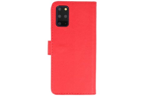 BAOHU Hoesje Geschikt voor de Samsung Galaxy S20 Plus - Kaarthouder Book Case Telefoonhoesje - Rood
