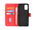 BAOHU Hoesje Geschikt voor de Samsung Galaxy S20 Plus - Kaarthouder Book Case Telefoonhoesje - Rood