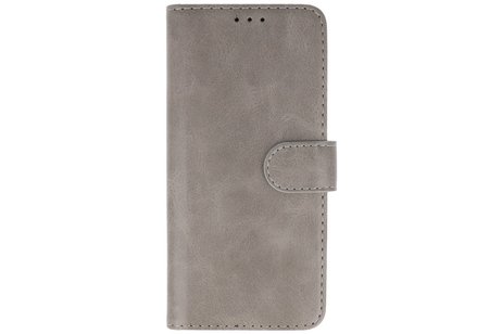 BAOHU Hoesje Geschikt voor de Samsung Galaxy S20 Plus - Kaarthouder Book Case Telefoonhoesje - Grijs