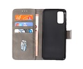 BAOHU Hoesje Geschikt voor de Samsung Galaxy S20 - Kaarthouder Book Case Telefoonhoesje - Grijs