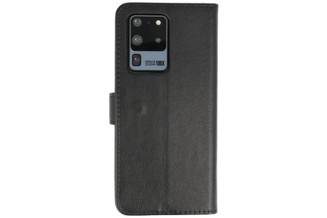 Hoesje Geschikt voor de Samsung Galaxy S20 Ultra - Kaarthouder Book Case Telefoonhoesje - Zwart