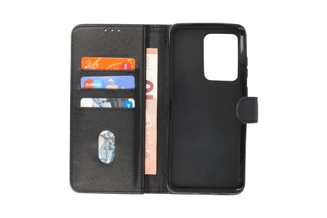 BAOHU Hoesje Geschikt voor de Samsung Galaxy S20 Ultra - Kaarthouder Book Case Telefoonhoesje - Zwart