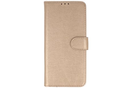 BAOHU Hoesje Geschikt voor de Samsung Galaxy S20 Ultra - Kaarthouder Book Case Telefoonhoesje - Goud