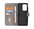 BAOHU Hoesje Geschikt voor de Samsung Galaxy S20 Ultra - Kaarthouder Book Case Telefoonhoesje - Grijs