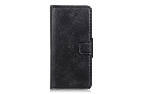BAOHU Zakelijke Book Case Telefoonhoesje Geschikt voor de Samsung Galaxy A71 5G - Portemonnee Hoesje - Pasjeshouder Wallet Case - Zwart