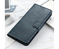 BAOHU Zakelijke Book Case Telefoonhoesje Geschikt voor de Samsung Galaxy M31 - Portemonnee Hoesje - Pasjeshouder Wallet Case -  Blauw