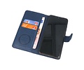KAIYUE - Luxe Portemonnee Hoesje - Pasjeshouder Telefoonhoesje - Wallet Case - Geschikt voor Samsung Galaxy A31 - Navy