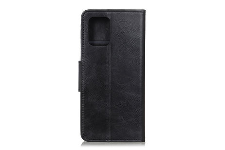 BAOHU Zakelijke Book Case Telefoonhoesje Geschikt voor de Samsung Galaxy A71 5G - Portemonnee Hoesje - Pasjeshouder Wallet Case - Zwart