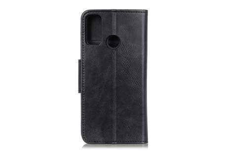 BAOHU Zakelijke Book Case Telefoonhoesje Geschikt voor de Samsung Galaxy M31 - Portemonnee Hoesje - Pasjeshouder Wallet Case - Zwart
