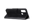 BAOHU Zakelijke Book Case Telefoonhoesje Geschikt voor de Samsung Galaxy M31 - Portemonnee Hoesje - Pasjeshouder Wallet Case - Zwart