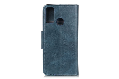 Zakelijke Book Case Telefoonhoesje voor Samsung Galaxy M31 -  Blauw