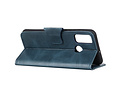 BAOHU Zakelijke Book Case Telefoonhoesje Geschikt voor de Samsung Galaxy M31 - Portemonnee Hoesje - Pasjeshouder Wallet Case -  Blauw