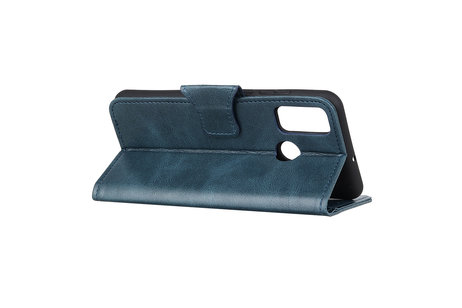 Zakelijke Book Case Telefoonhoesje voor Samsung Galaxy M31 -  Blauw