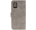 BAOHU Hoesje Geschikt voor Samsung Galaxy A71 - Kaarthouder Book Case Telefoonhoesje - Grijs