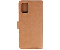 BAOHU Hoesje Geschikt voor Samsung Galaxy A71 - Kaarthouder Book Case Telefoonhoesje - Bruin