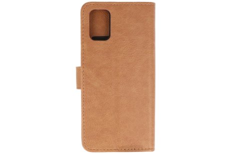 BAOHU Hoesje Geschikt voor Samsung Galaxy A71 - Kaarthouder Book Case Telefoonhoesje - Bruin