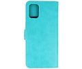 BAOHU Hoesje Geschikt voor Samsung Galaxy A71 - Kaarthouder Book Case Telefoonhoesje - Groen
