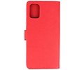 Samsung Galaxy A71 Hoesje Kaarthouder Book Case Telefoonhoesje Rood