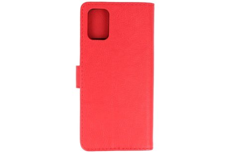 BAOHU Hoesje Geschikt voor Samsung Galaxy A71 - Kaarthouder Book Case Telefoonhoesje - Rood