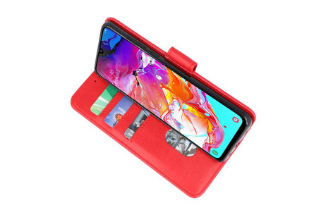 Hoesje Geschikt voor de Samsung Galaxy Note 10 Lite - Kaarthouder Book Case Telefoonhoesje - Rood