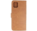 BAOHU Hoesje Geschikt voor de Samsung Galaxy Note 10 Lite - Kaarthouder Book Case Telefoonhoesje - Bruin