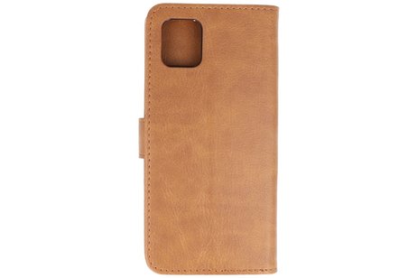 BAOHU Hoesje Geschikt voor de Samsung Galaxy Note 10 Lite - Kaarthouder Book Case Telefoonhoesje - Bruin