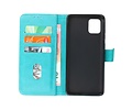 BAOHU Hoesje Geschikt voor de Samsung Galaxy Note 10 Lite - Kaarthouder Book Case Telefoonhoesje - Groen