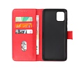 BAOHU Hoesje Geschikt voor de Samsung Galaxy Note 10 Lite - Kaarthouder Book Case Telefoonhoesje - Rood